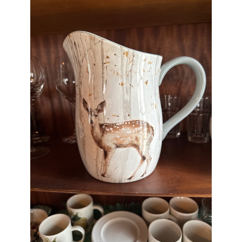 Lisa Audit "Forest Friends" Certified International‎ Pitcher Fawn Birch MINT